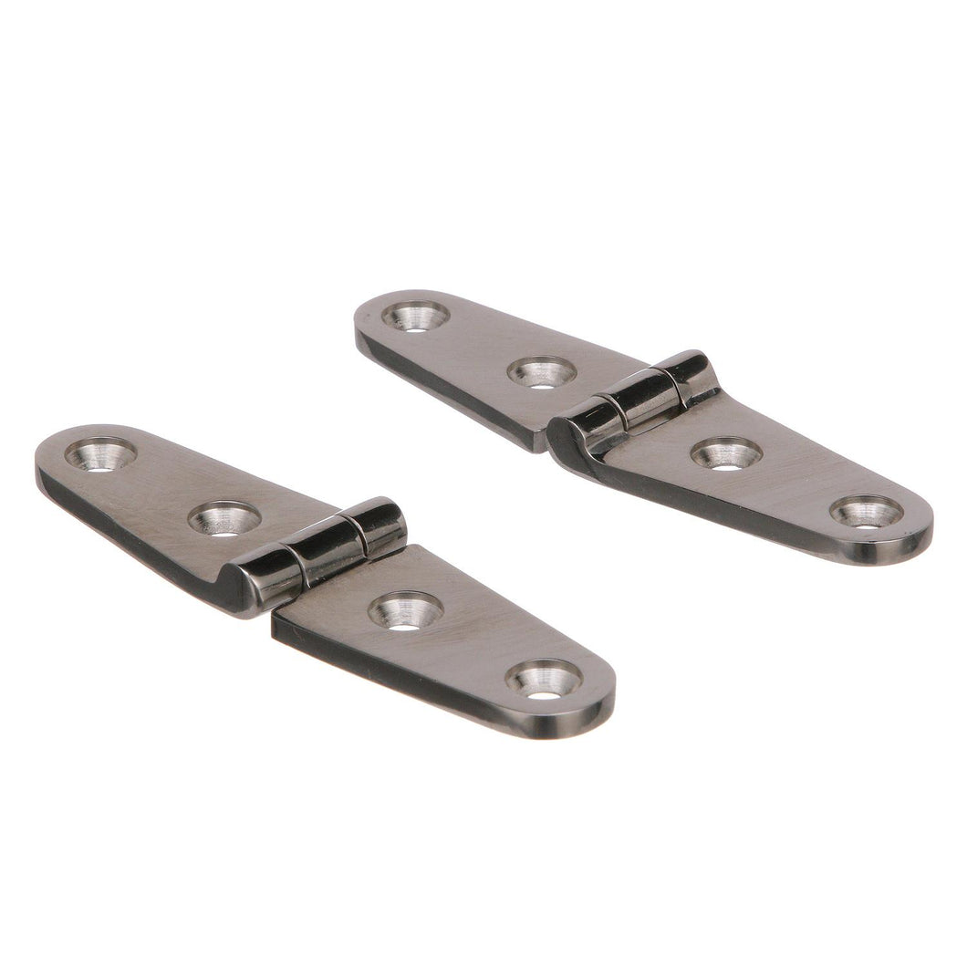 Seachoice Marine-Grade Strap Hinges, Polished 316 Stainless Steel, 4 in. X 1 in., Pack of 2 Default Title -Modern Boat Sales & Service