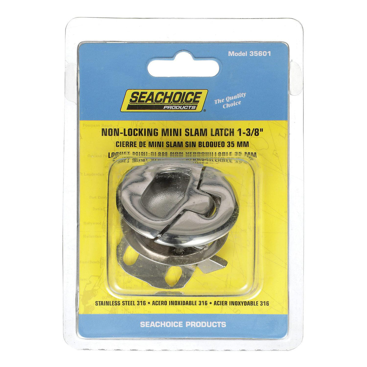 Seachoice Non-Locking Grand Slam Latch, 316 Stainless Steel, Mini Round 1-3/8 in., Watertight -Modern Boat Sales & Service