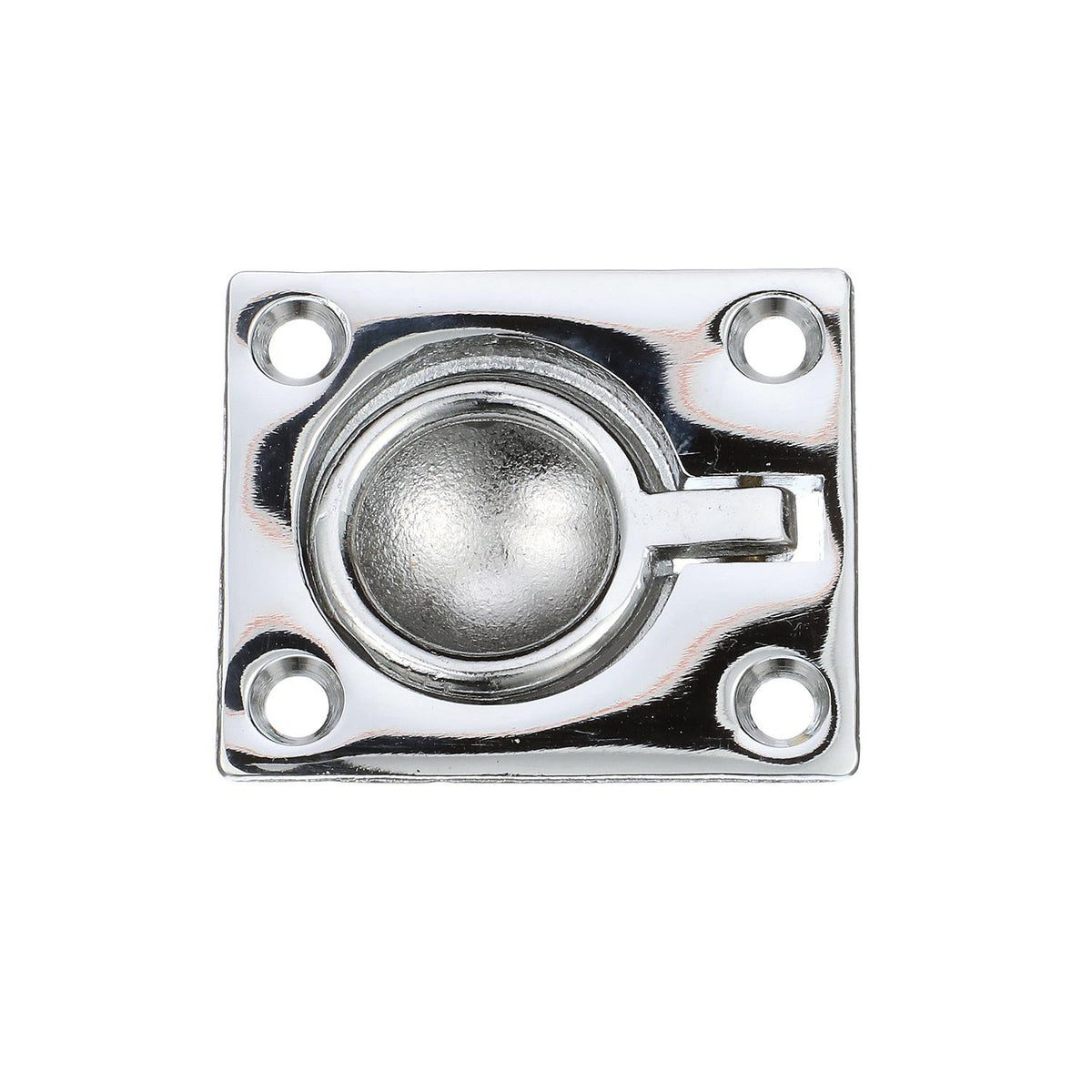 Seachoice Chrome-Plated Cast Brass Square Flush Hatch Ring Pull, 1-1/2 In. X 1-3/4 In. Default Title -Modern Boat Sales & Service