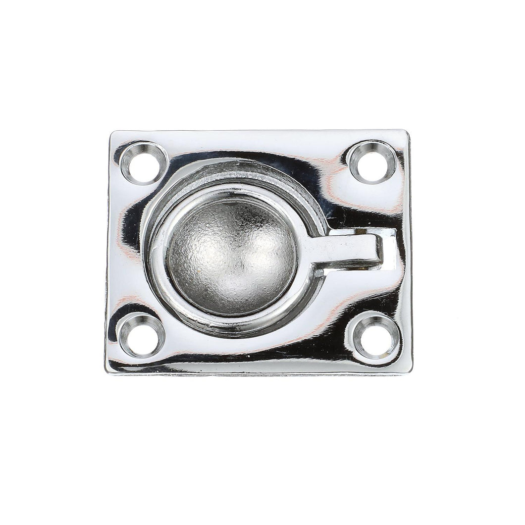Seachoice Chrome-Plated Cast Brass Square Flush Hatch Ring Pull, 1-1/2 In. X 1-3/4 In. Default Title -Modern Boat Sales & Service