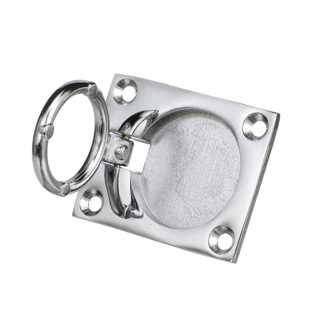Seachoice Chrome-Plated Cast Brass Square Flush Hatch Ring Pull, 1-7/8 In. X 2-1/2 In. Default Title -Modern Boat Sales & Service