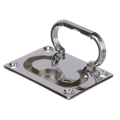 Seachoice Flush Mount Lifting Handle, Chrome-Plated Brass, 3 In. X 2-1/8 In. Default Title -Modern Boat Sales & Service