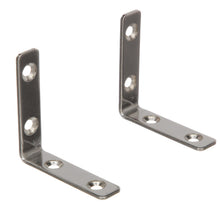 Seachoice Marine-Grade 90-Degree Angle Bracket, Polished 304 Stainless Steel, 2-3/8 in. X 1/2 in., Pack of 2 -Modern Boat Sales & Service