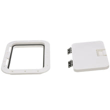 Seachoice White Hinged Hatch, 7 in. X 11 in. Inner Dimensions, Acetone Proof Polypropylene Default Title -Modern Boat Sales & Service