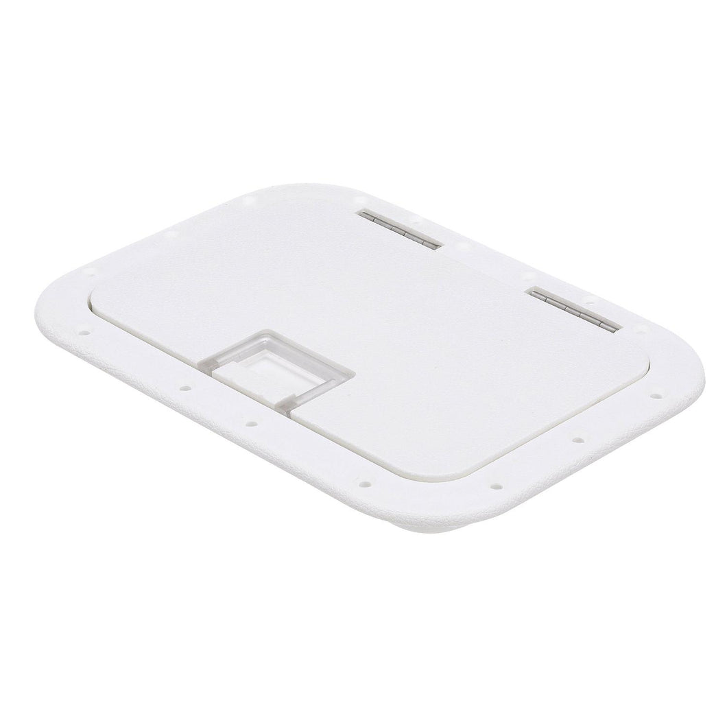 Seachoice Hinged Hatch, Arctic White, 7 in. X 11 in. Inner Dimensions, Acetone Proof Polypropylene Default Title -Modern Boat Sales & Service