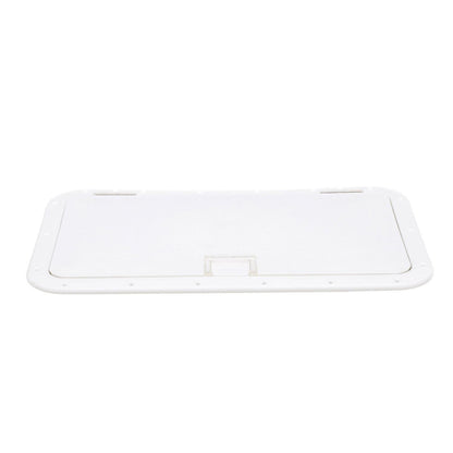 Seachoice Handle Hatch, Arctic White, 10 in. X 20 in., Stainless Steel Hinge -Modern Boat Sales & Service