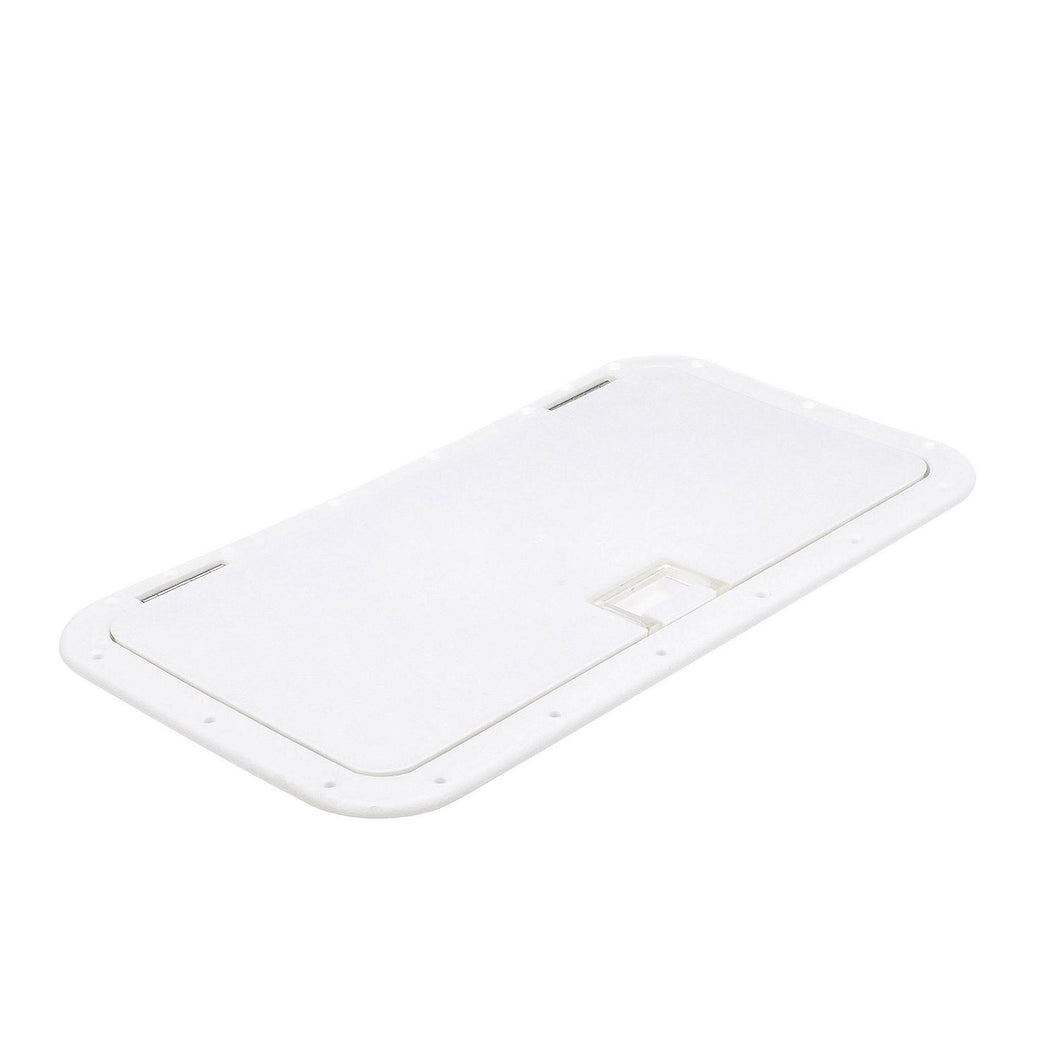 Seachoice Handle Hatch, Arctic White, 10 in. X 20 in., Stainless Steel Hinge Default Title -Modern Boat Sales & Service
