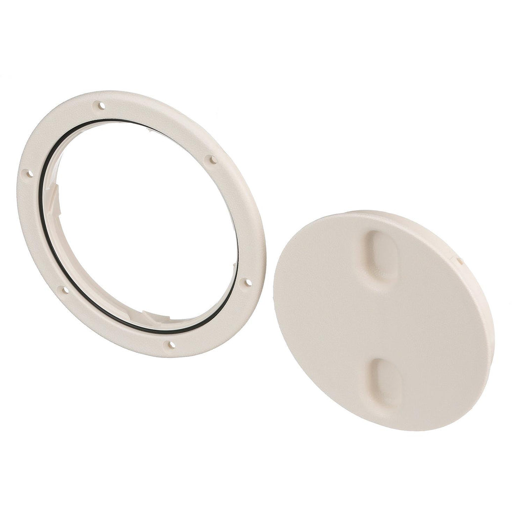 Seachoice Twist 'N' Lock Marine Boat Deck Plate, White Finish, Up to 6-1/2 In. Default Title -Modern Boat Sales & Service