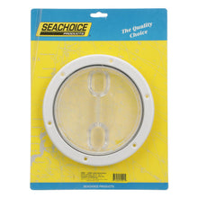 Seachoice 39401 Twist 'N' Lock Deck Plate, White w/ Clear Insert, Up to 6-1/2 In. Diameter -Modern Boat Sales & Service