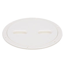 Seachoice 39421 Twist 'N' Lock Deck Plate, White Base and Lid, Up to 8-1/2 in. Diameter -Modern Boat Sales & Service