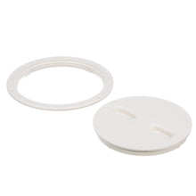 Seachoice 39421 Twist 'N' Lock Deck Plate, White Base and Lid, Up to 8-1/2 in. Diameter Default Title -Modern Boat Sales & Service