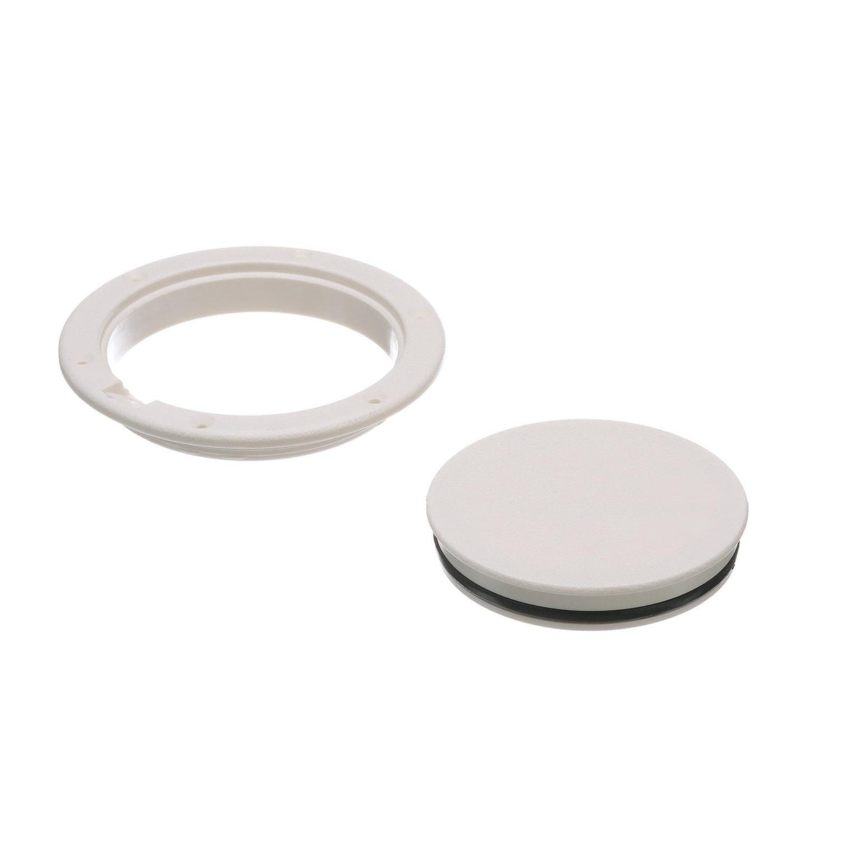 Seachoice White Pry-Up Deck Plate, Watertight, Up to 6-1/2 in. Diameter Hole -Modern Boat Sales & Service
