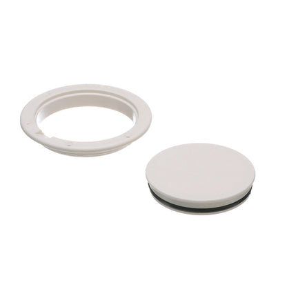 Seachoice White Pry-Up Deck Plate, Watertight, Up to 8-1/2 in. Diameter Hole -Modern Boat Sales & Service