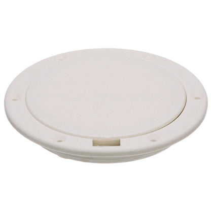 Seachoice White Pry-Up Deck Plate, Watertight, Up to 8-1/2 in. Diameter Hole Default Title -Modern Boat Sales & Service