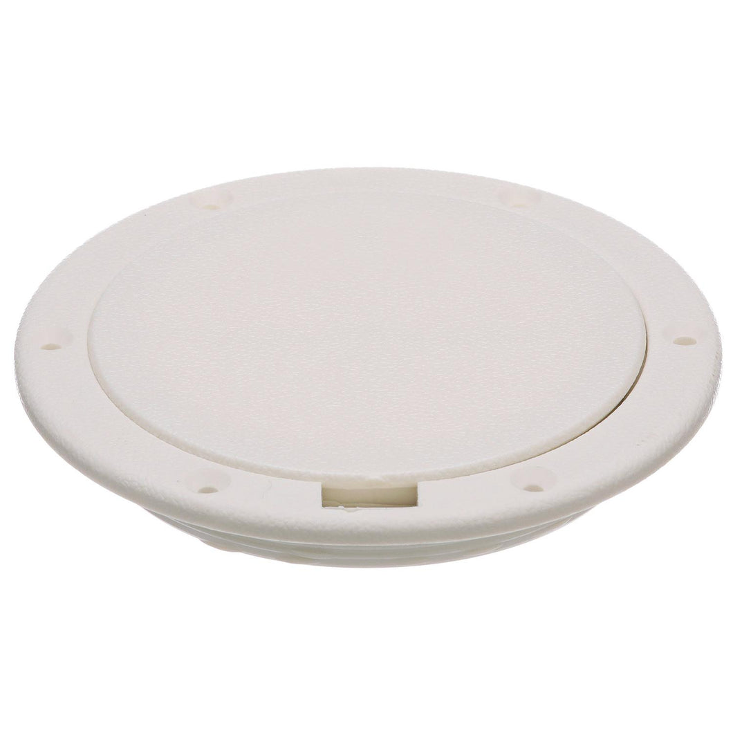 Seachoice White Pry-Up Deck Plate, Watertight, Up to 8-1/2 in. Diameter Hole Default Title -Modern Boat Sales & Service