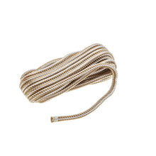 Seachoice Double-Braid Nylon Dock Line w/ Eye Splice, Pre-Shrunk, Heat Stabilized, 3/8 In. X 25 Ft., Gold White -Modern Boat Sales & Service