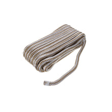 Seachoice Double-Braid Nylon Dock Line w/ Eye Splice, Pre-Shrunk, Heat Stabilized, 3/8 In. X 20 Ft., Gold White -Modern Boat Sales & Service
