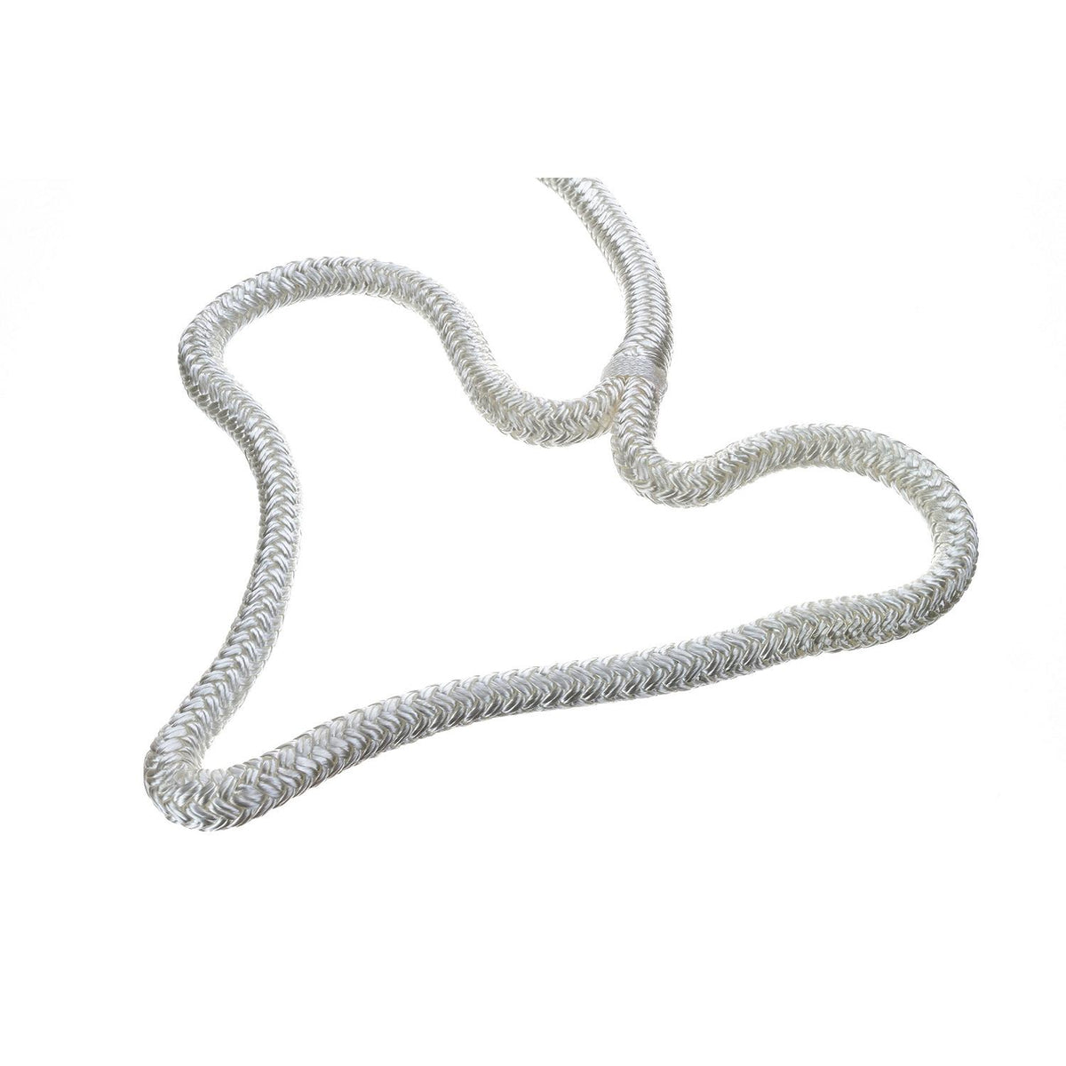 Seachoice Double-Braid Nylon Dock Line w/ Eye Splice, Pre-Shrunk, Heat Stabilized, 1/2 In. X 15 Ft., White -Modern Boat Sales & Service