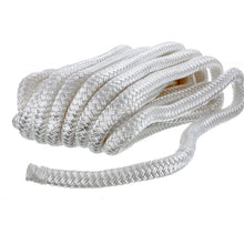 Seachoice Double-Braid Nylon Dock Line w/ Eye Splice, Pre-Shrunk, Heat Stabilized, 1/2 In. X 25 Ft., White Default Title -Modern Boat Sales & Service