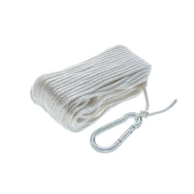 Seachoice Anchor Line Rope, Hollow Braid, Polypropylene, White, Spring Hook, 3/16 In. X 100 Ft. Default Title -Modern Boat Sales & Service