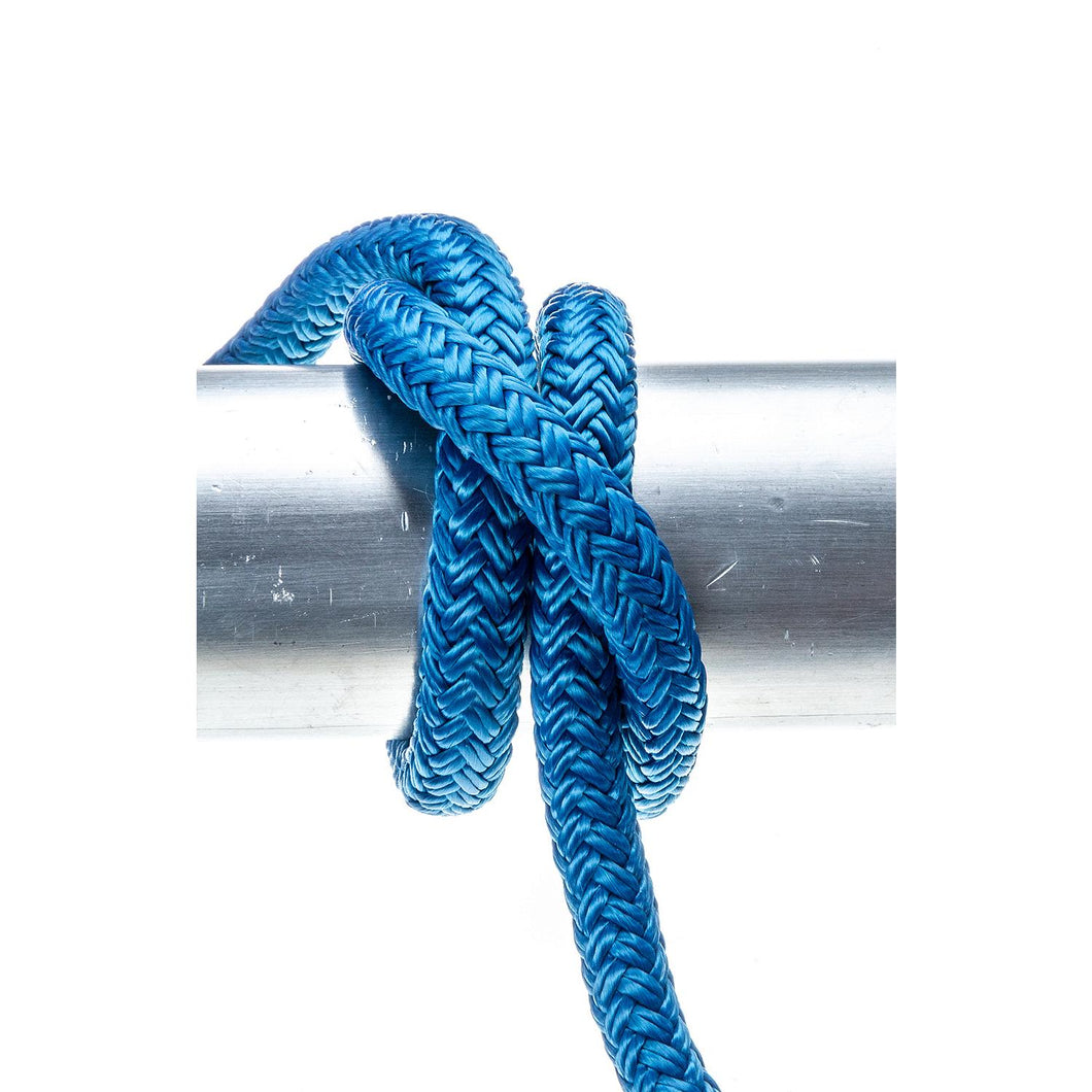 Seachoice Double-Braid Nylon Dock Line w/ Eye Splice, Pre-Shrunk, Heat Stabilized, 3/8 In. X 15 Ft., Blue Default Title -Modern Boat Sales & Service
