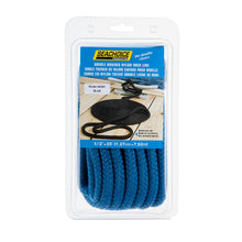Seachoice Double-Braid Nylon Dock Line w/ Eye Splice, Pre-Shrunk, Heat Stabilized, 1/2 In. X 25 Ft., Blue -Modern Boat Sales & Service