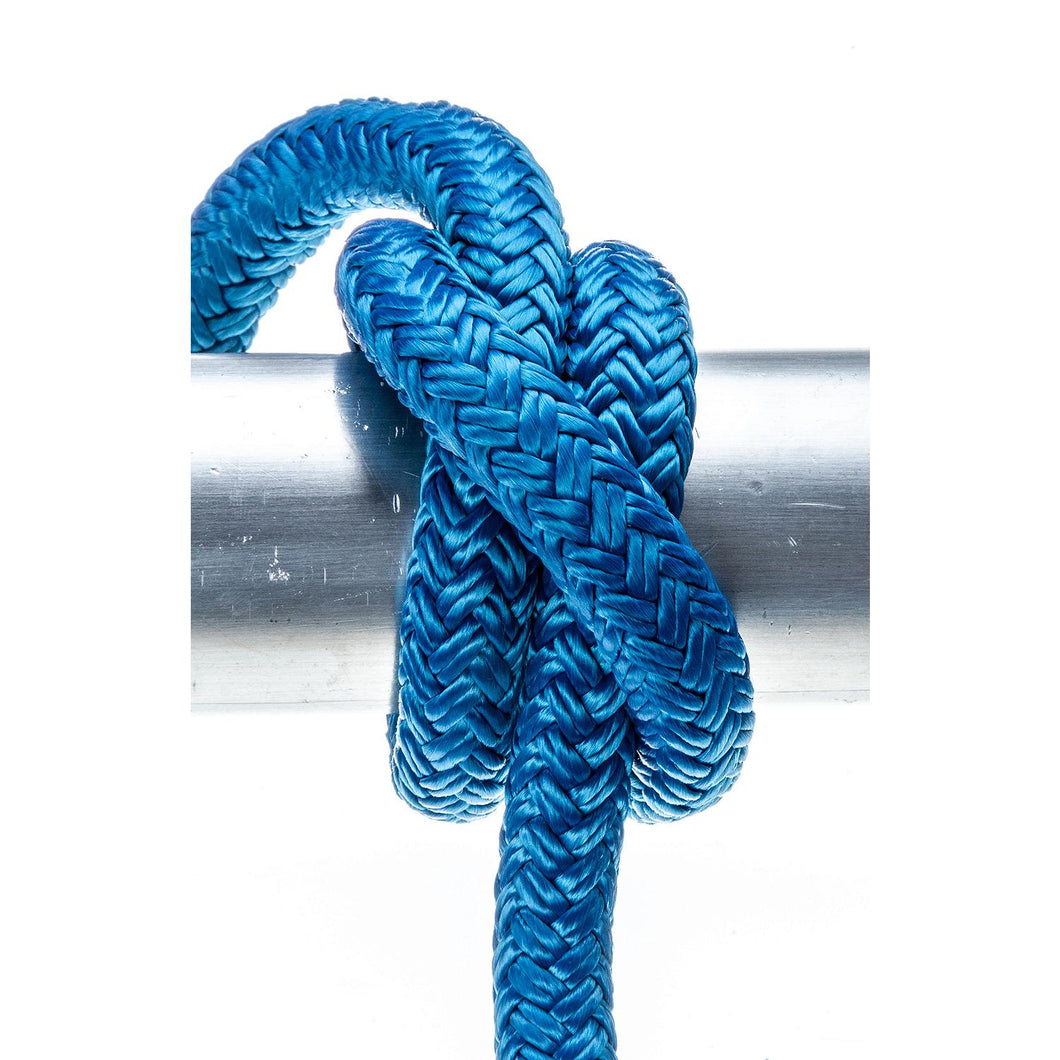 Seachoice Double-Braid Nylon Dock Line w/ Eye Splice, Pre-Shrunk, Heat Stabilized, 1/2 In. X 20 Ft., Blue Default Title -Modern Boat Sales & Service