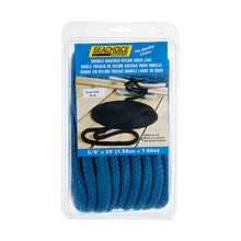 Seachoice Double-Braid Nylon Dock Line w/ Eye Splice, Pre-Shrunk, Heat Stabilized, 5/8 In. X 25 Ft., Blue -Modern Boat Sales & Service