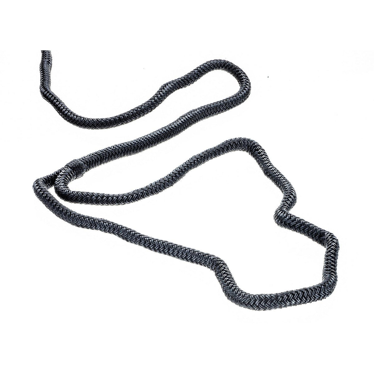 Seachoice 40501 Double-Braid Nylon Dock Line w/ Eye Splice, Pre-Shrunk, Heat Stabilized, 3/8 In. X 10 Ft., Black -Modern Boat Sales & Service