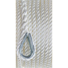 Seachoice Anchor Line Rope, 3-Strand Twisted, White, Nylon, 3/8 In. X 50 Ft. Default Title -Modern Boat Sales & Service