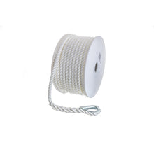 Seachoice Anchor Line Rope, 3-Strand Twisted, White, Nylon, 3/8 In. X 100 Ft. -Modern Boat Sales & Service