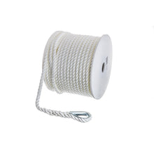 Seachoice Anchor Line Rope, 3-Strand Twisted, White, Nylon, 3/8 In. X 150 Ft. -Modern Boat Sales & Service