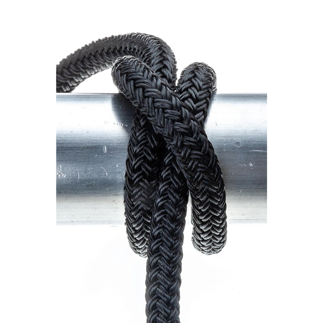 Seachoice Double-Braid Nylon Fender Line, 3/8 In. X 6 Ft., Black Default Title -Modern Boat Sales & Service