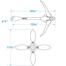 Seachoice Folding Grapnel Boat Anchor, 5.5 Lbs. -Modern Boat Sales & Service