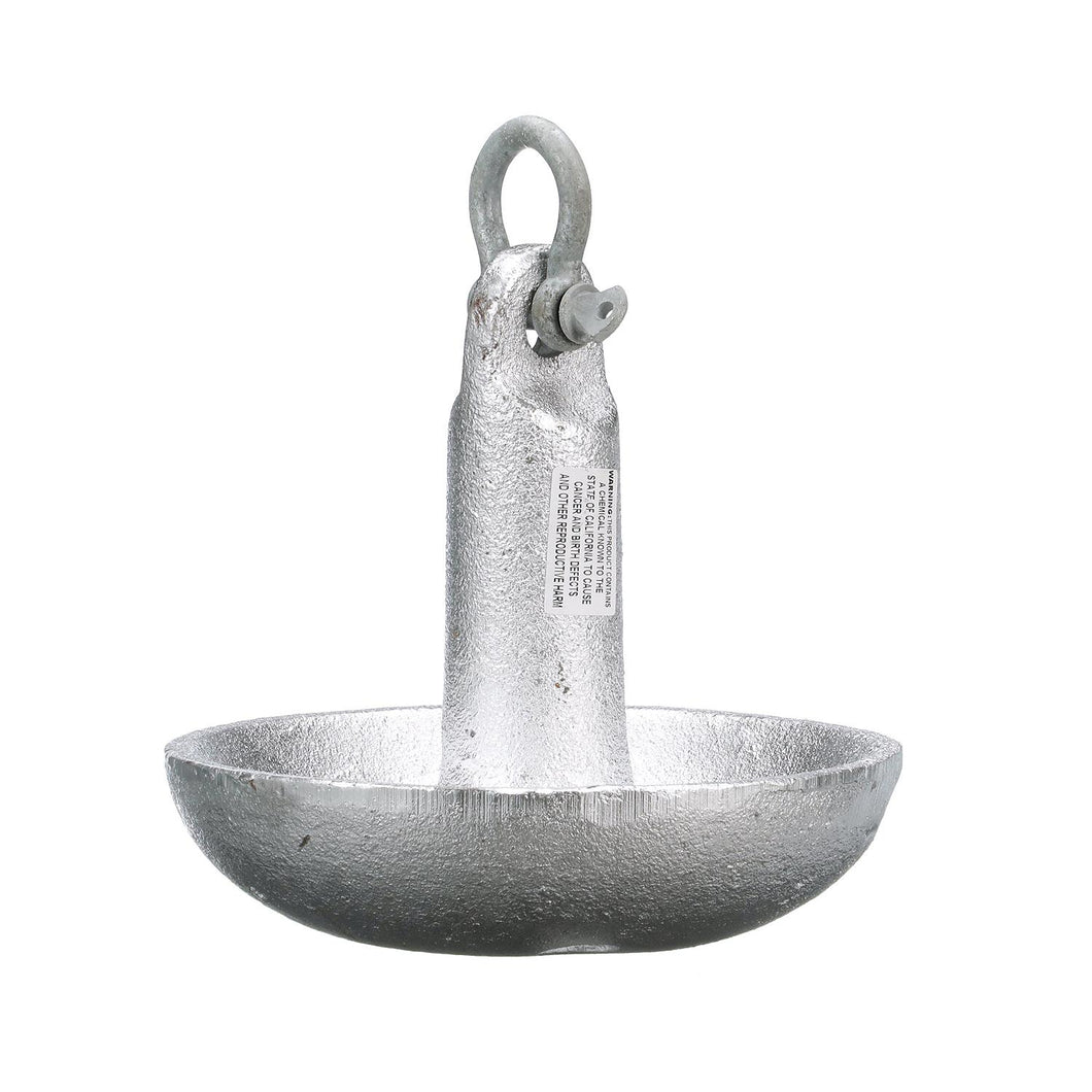 Seachoice Mushroom Anchor, Cast Iron, Aluminum-Painted Silver, 15 Lbs., Boats Up to 16 Ft. Long Default Title -Modern Boat Sales & Service