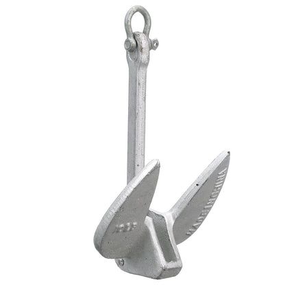 Seachoice Navy Anchor, Aluminum Plated Cast Iron, Silver, 10 Lbs. Default Title -Modern Boat Sales & Service
