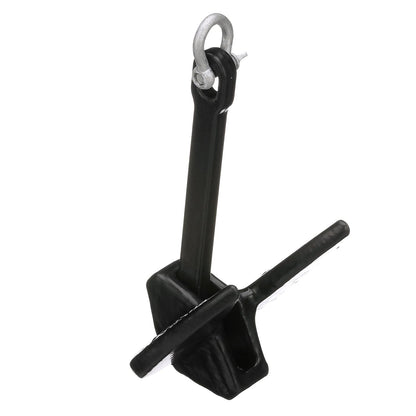 Seachoice Navy Anchor, Vinyl Coated Cast Iron, Black, 10 Lbs. -Modern Boat Sales & Service