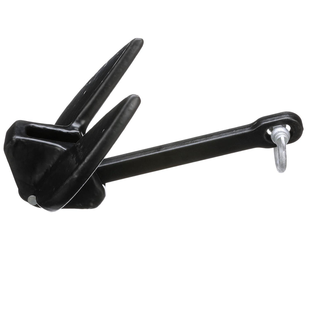 Seachoice Navy Anchor, Vinyl Coated Cast Iron, Black, 10 Lbs. Default Title -Modern Boat Sales & Service