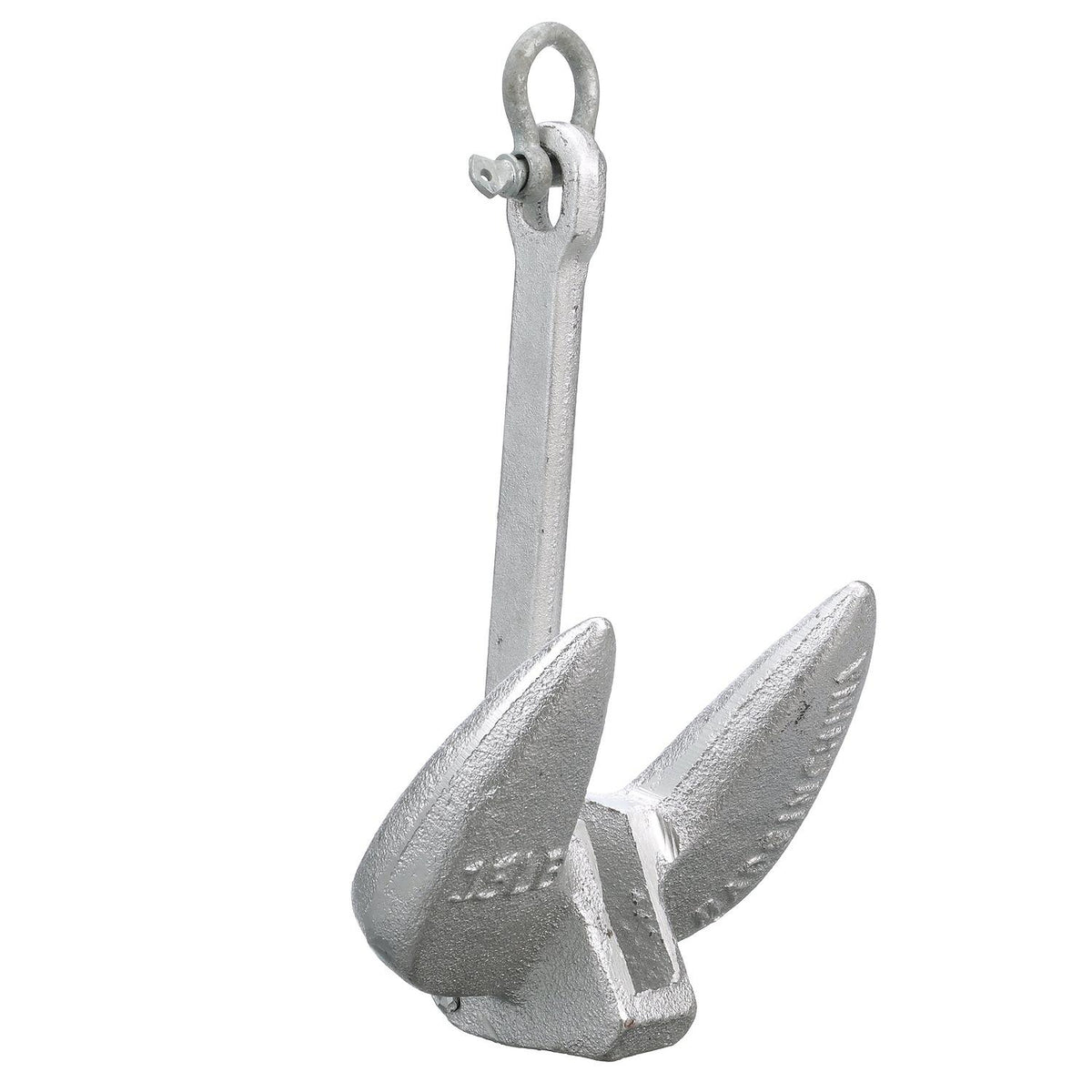 Seachoice Navy Anchor, Aluminum Plated Cast Iron, Silver, 15 Lbs. Default Title -Modern Boat Sales & Service