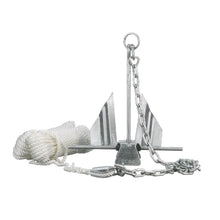 Seachoice Utility Anchor Kit, Hot-Dipped Galvanized Steel, Includes Lead Chain, Shackles, 150-Ft. Anchor Line, for Boats 20-24 Ft. Default Title -Modern Boat Sales & Service