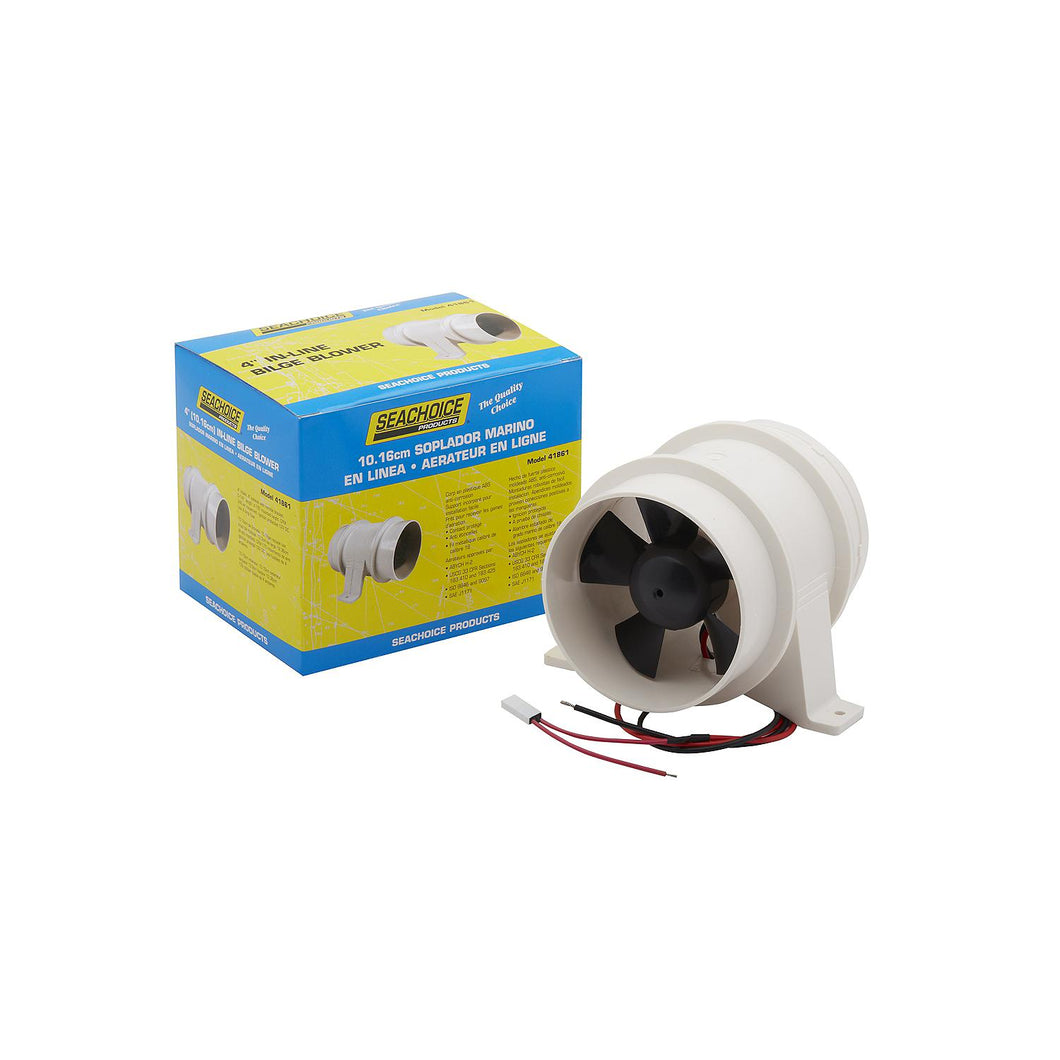Seachoice In-Line Exhaust Blower, 4 In. Default Title -Modern Boat Sales & Service