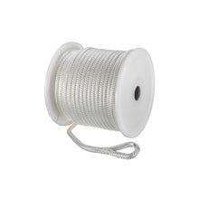 Seachoice Boat Anchor Rope, Double-Braid, Nylon, Achor Line, 3/8 in. X 150 Ft., White -Modern Boat Sales & Service