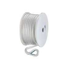 Seachoice Boat Anchor Rope, Double-Braid, Nylon, Achor Line, 1/2 in. X 100 Ft., White -Modern Boat Sales & Service