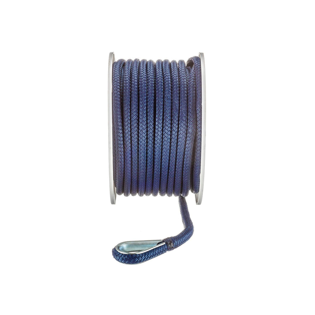 Seachoice Boat Anchor Rope, Double-Braid, Nylon, Achor Line, 3/8 in. X 100 Ft., Navy Default Title -Modern Boat Sales & Service