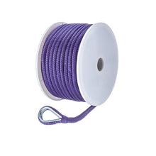 Seachoice Boat Anchor Rope, Double-Braid, Nylon, Achor Line, 3/8 in. X 100 Ft., Purple -Modern Boat Sales & Service