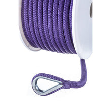 Seachoice Boat Anchor Rope, Double-Braid, Nylon, Achor Line, 3/8 in. X 100 Ft., Purple Default Title -Modern Boat Sales & Service