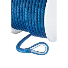 Seachoice Boat Anchor Rope, Double-Braid, Nylon, Achor Line, 1/2 in. X 150 Ft., Blue -Modern Boat Sales & Service