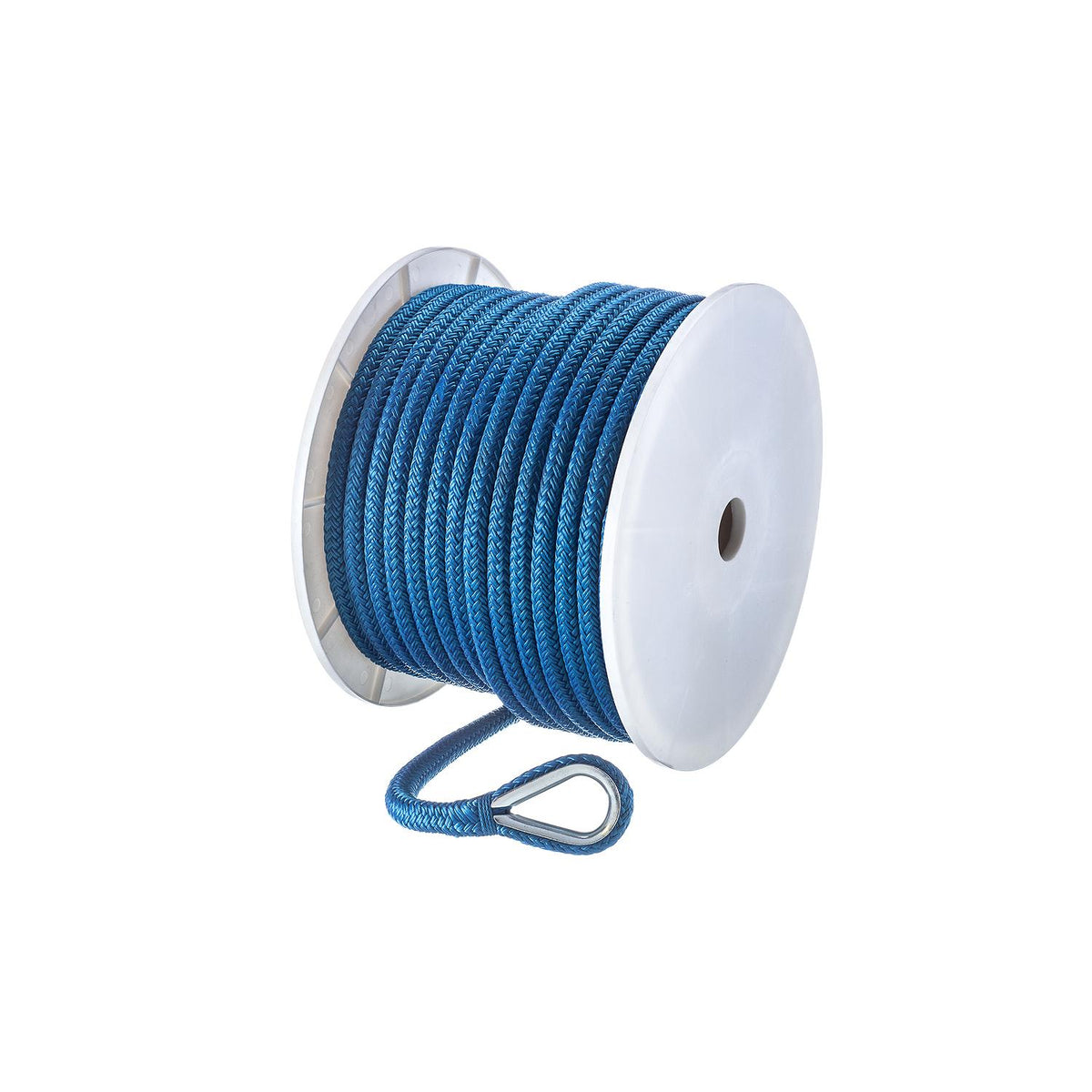 Seachoice Boat Anchor Rope, Double-Braid, Nylon, Achor Line, 1/2 in. X 150 Ft., Blue Default Title -Modern Boat Sales & Service