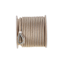 Seachoice Boat Anchor Rope, Double-Braid, Nylon, Achor Line, 3/8 in. X 150 Ft., Gold/White Default Title -Modern Boat Sales & Service