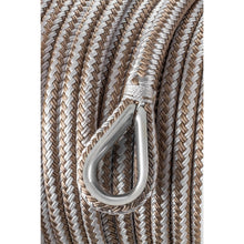 Seachoice Boat Anchor Rope, Double-Braid, Nylon, Achor Line, 1/2 in. X 100 Ft., Gold/White -Modern Boat Sales & Service